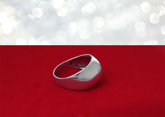 Gładka wysoka obrączka