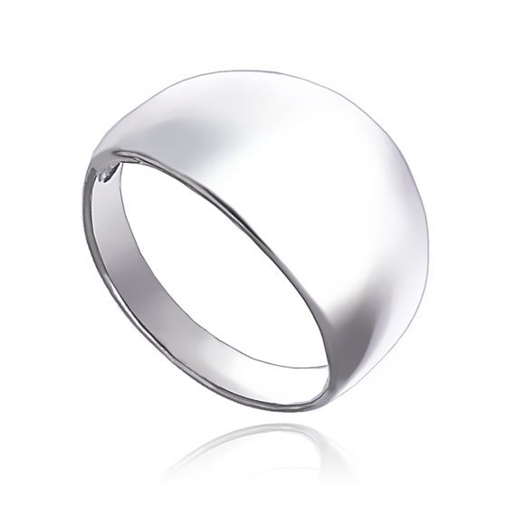 Gładka wysoka obrączka