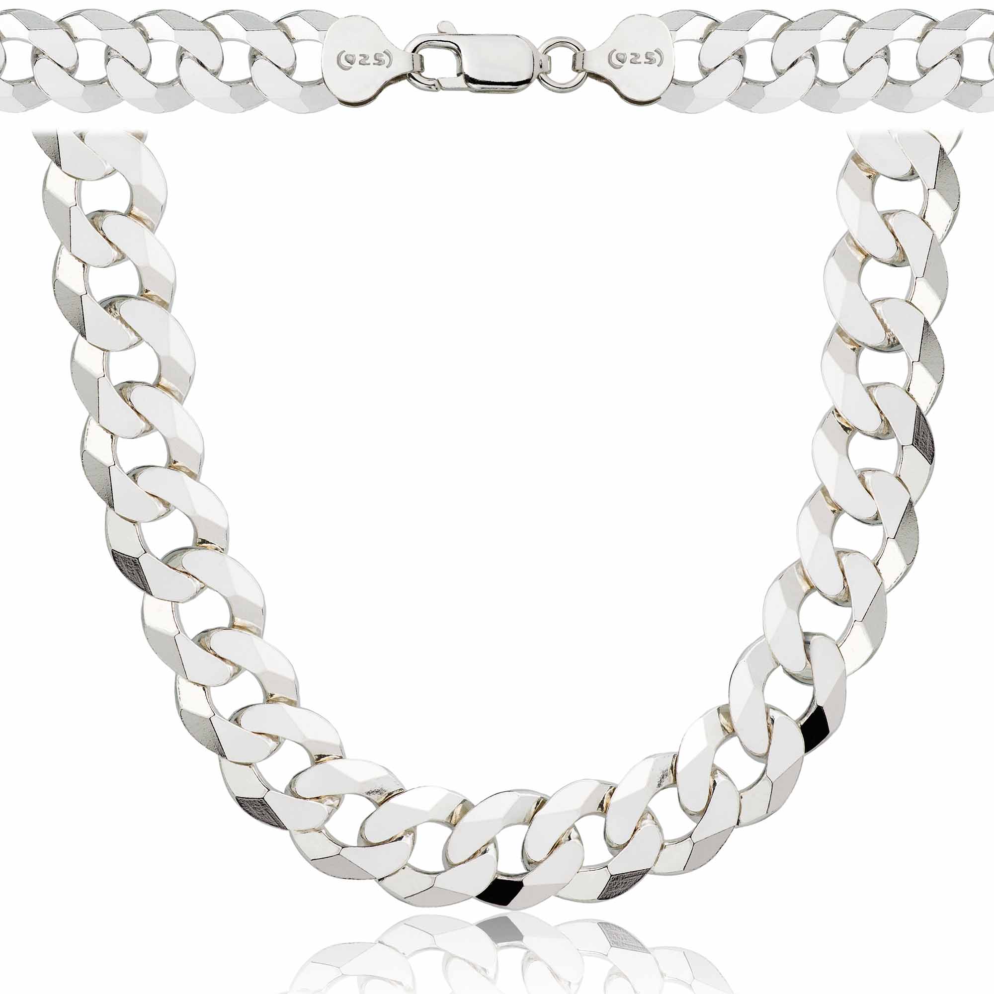 Łańcuszek srebrny pancerka 9,5mm pr. 925