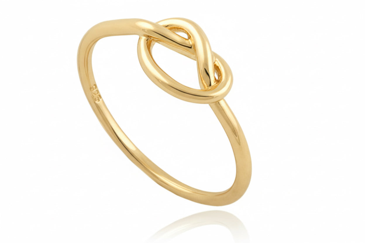 Pierścionek węzeł z nieskończonością