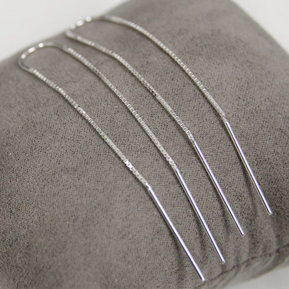 Przekładane kolczyki podwójne patyczki