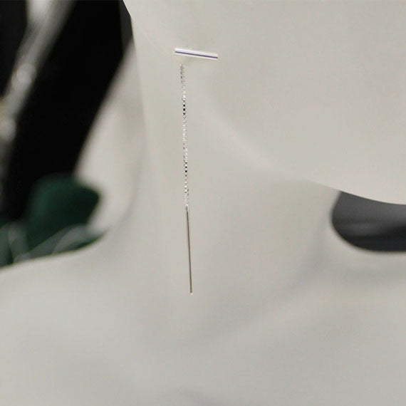 Przekładane przeciągane kolczyki rurki