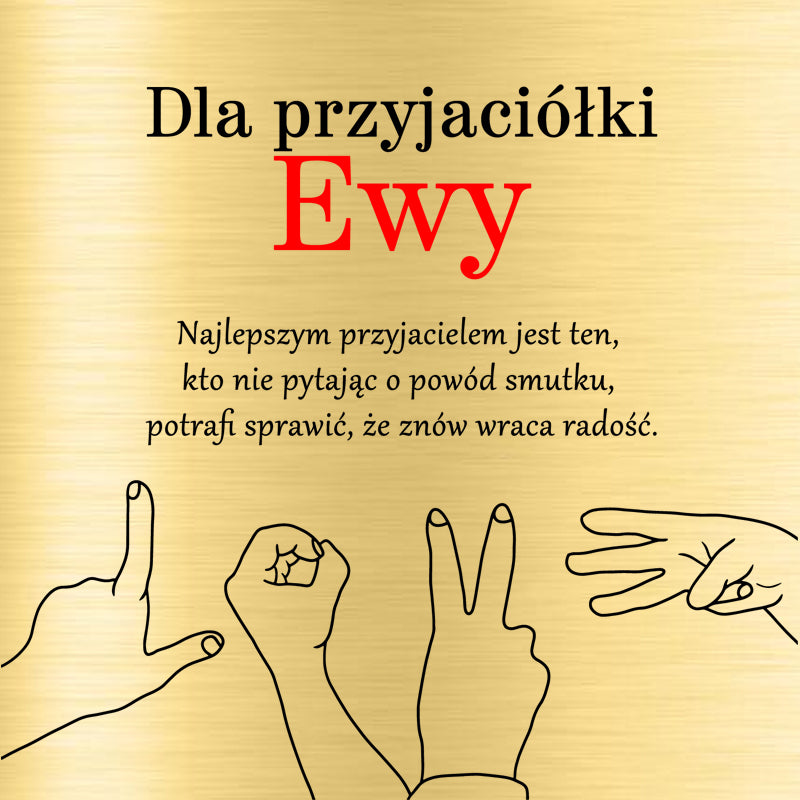 Pudełko z grawerem - Dla przyjaciółki