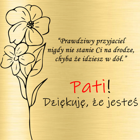 Pudełko z grawerem - Dla przyjaciółki