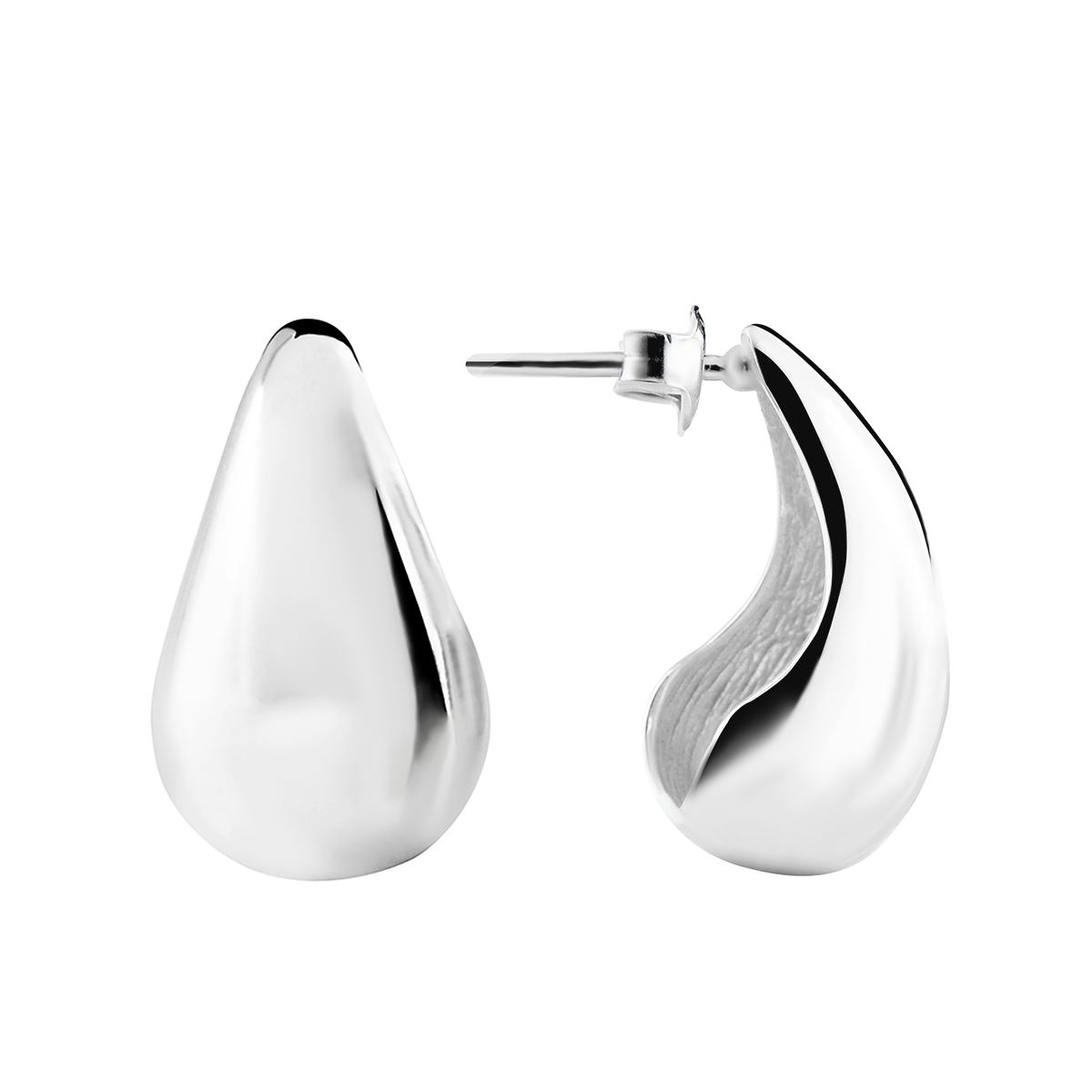 Kolczyki krople otwarte 2,1 cm