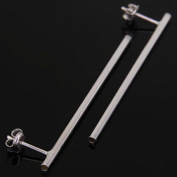 Kolczyki długie patyczki/rurki