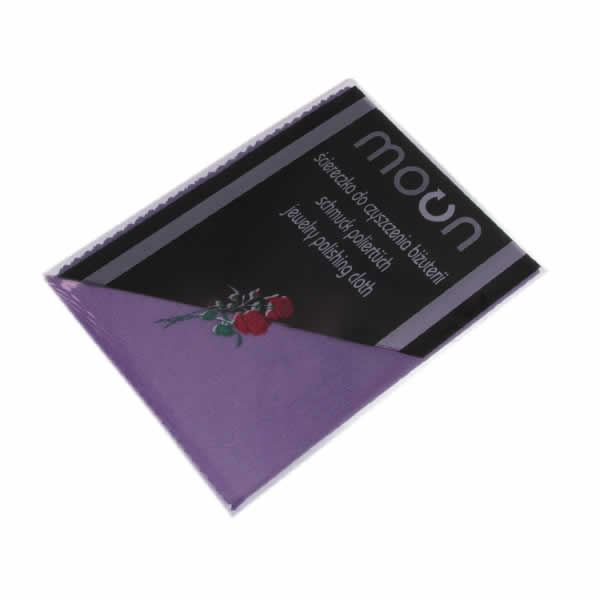 Ściereczka do czyszczenia biżuterii fioletowa