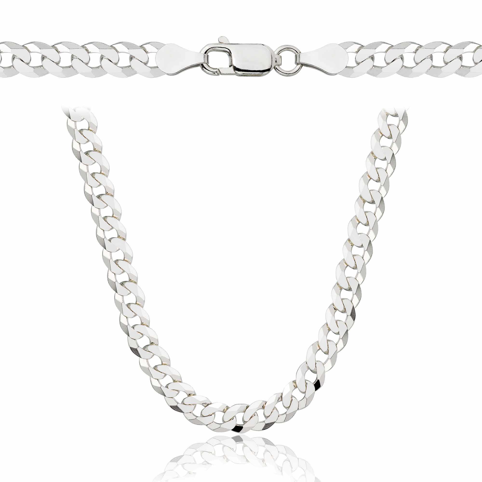 Łańcuszek srebrny pancerka 5mm pr. 925