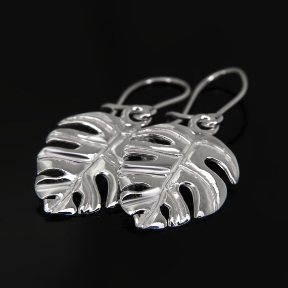 Kolczyki monstery wiszące