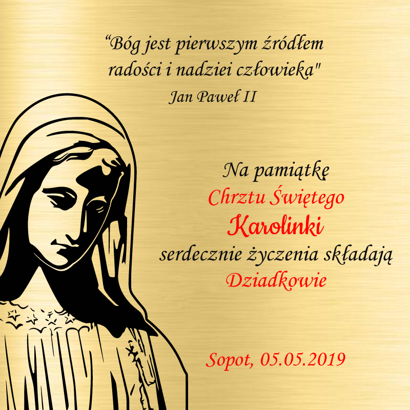 Smoczek srebrny Pamiątka Chrztu/Narodzin