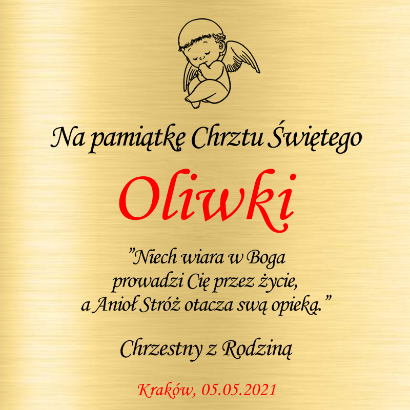 Smoczek srebrny Pamiątka Chrztu/Narodzin