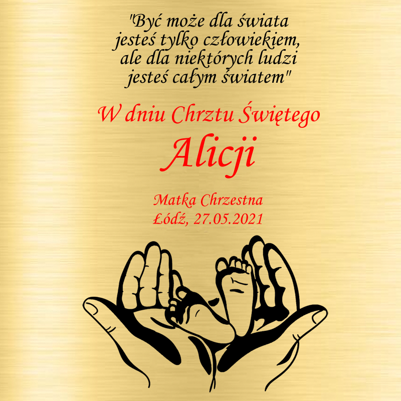 Łyżeczka srebrna Pamiątka Chrztu/Narodzin