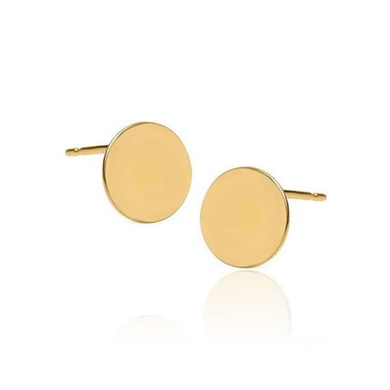 Kolczyki celebrytki 5mm pozłacane