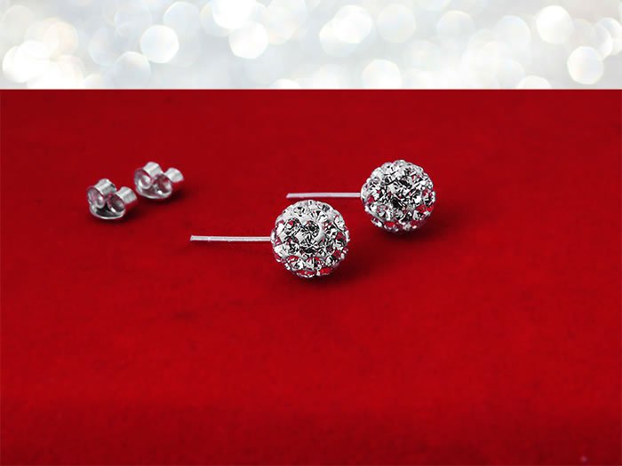 Kolczyki Swarovskiego kule 8mm