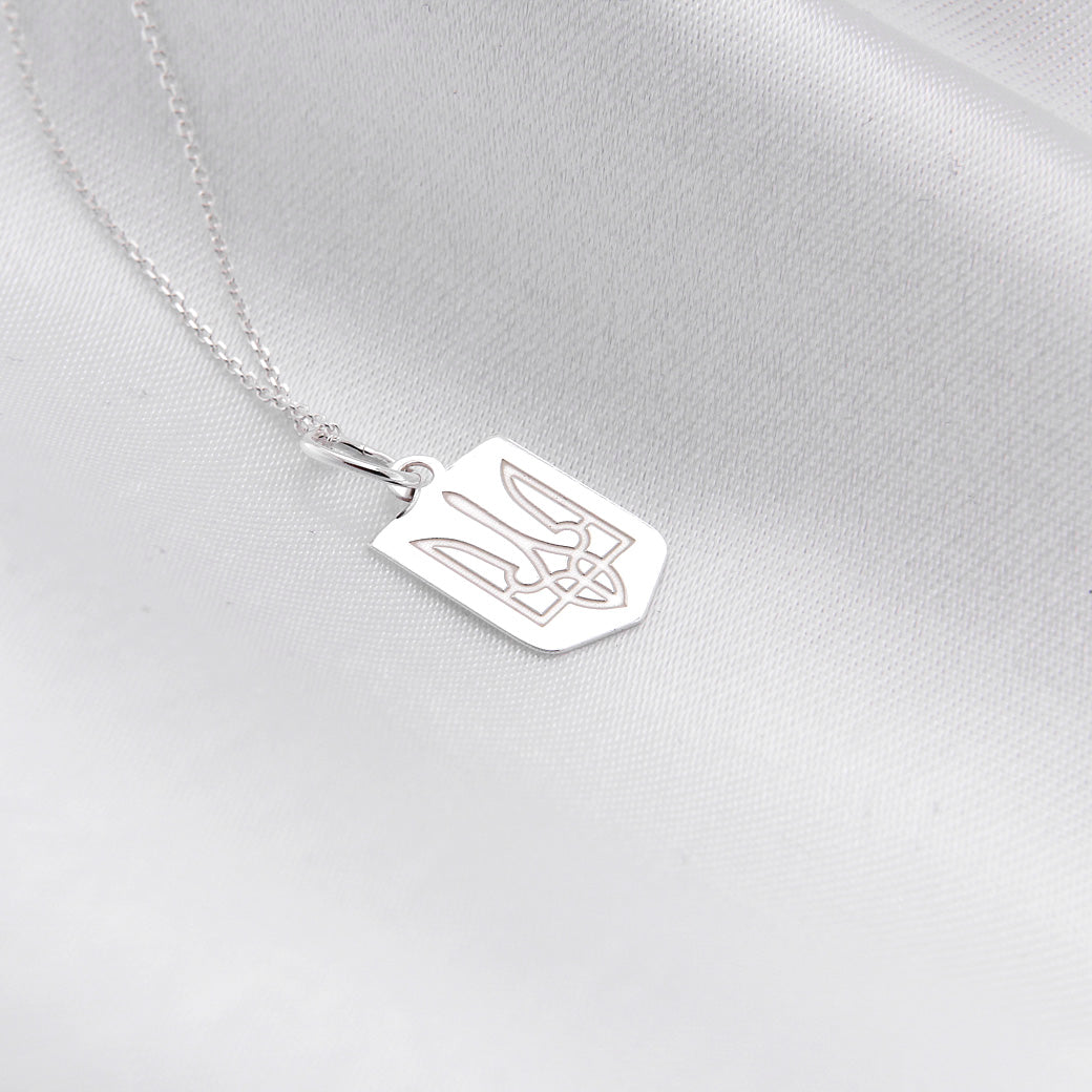 Naszyjnik z herbem Ukrainy Слава Україні!