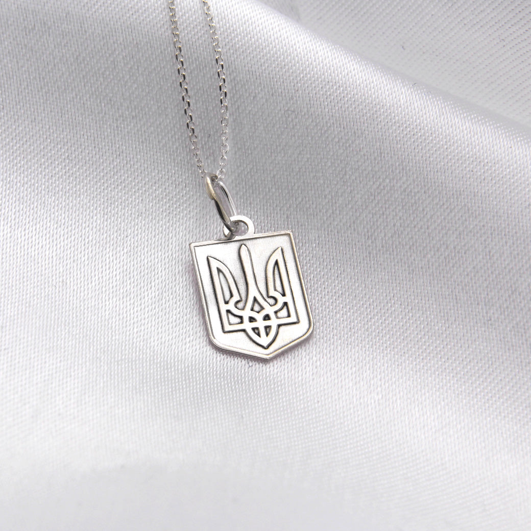 Naszyjnik z herbem Ukrainy Слава Україні!