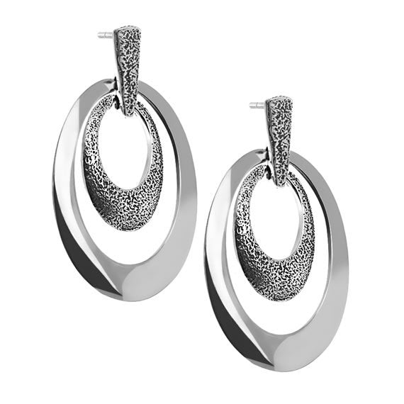 Owalne oryginalne kolczyki