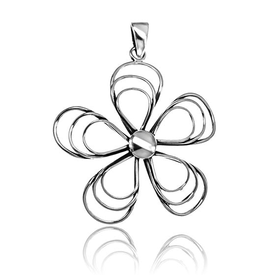 Wisior ażurowy duży kwiat