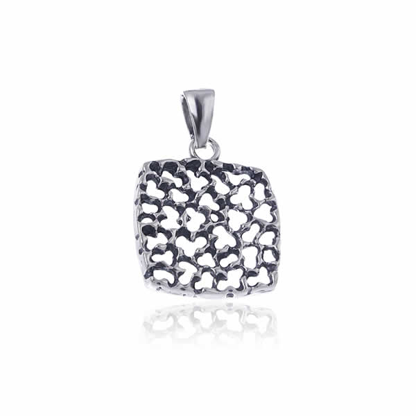 Wisiorek ażurowy kwadrat