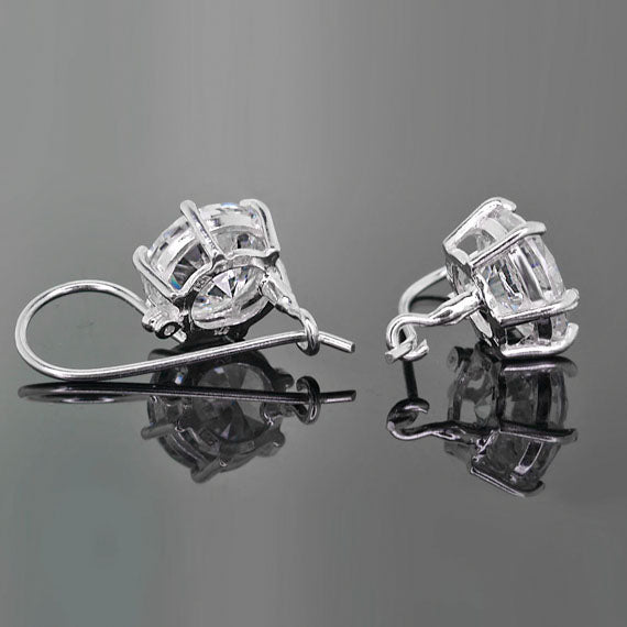 Kolczyki z dużą cyrkonią 13mm