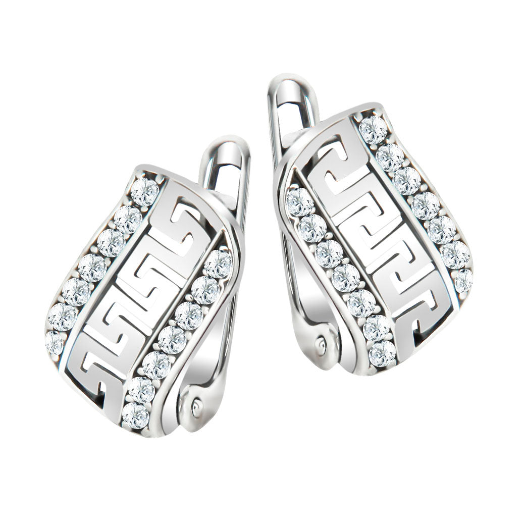 Kolczyki fale droga grecka