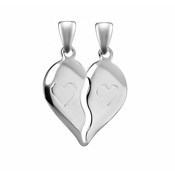 Wisiorek łamane serce dla dwojga