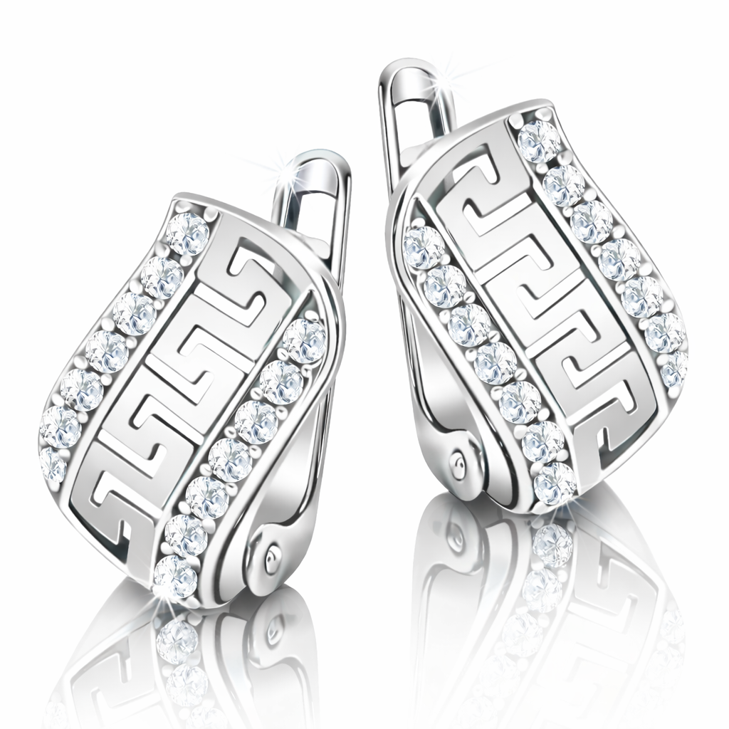 Kolczyki fale droga grecka