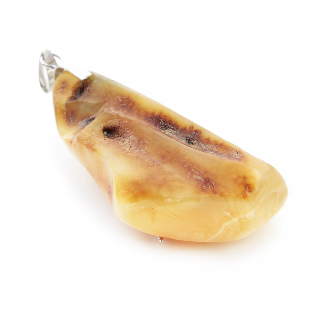 Wisior z bursztynem ponad 10 cm