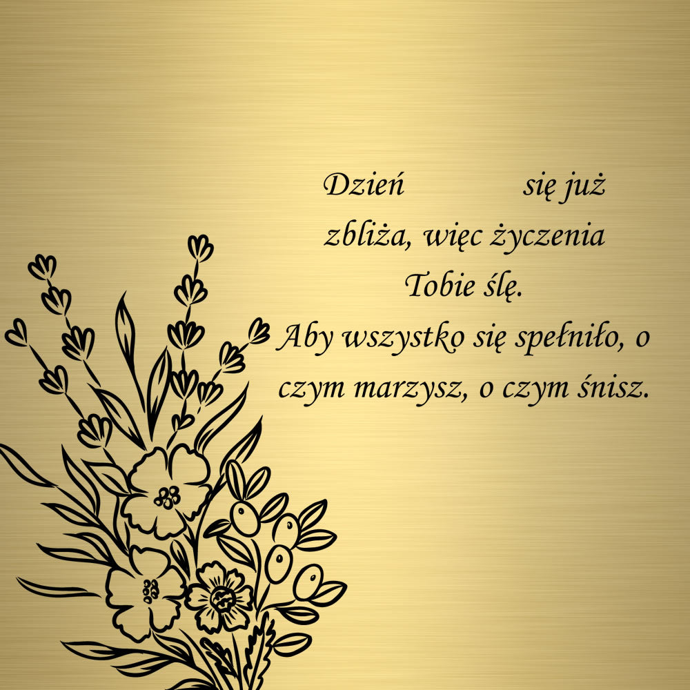 Pudełko z grawerem - urodziny i imieniny