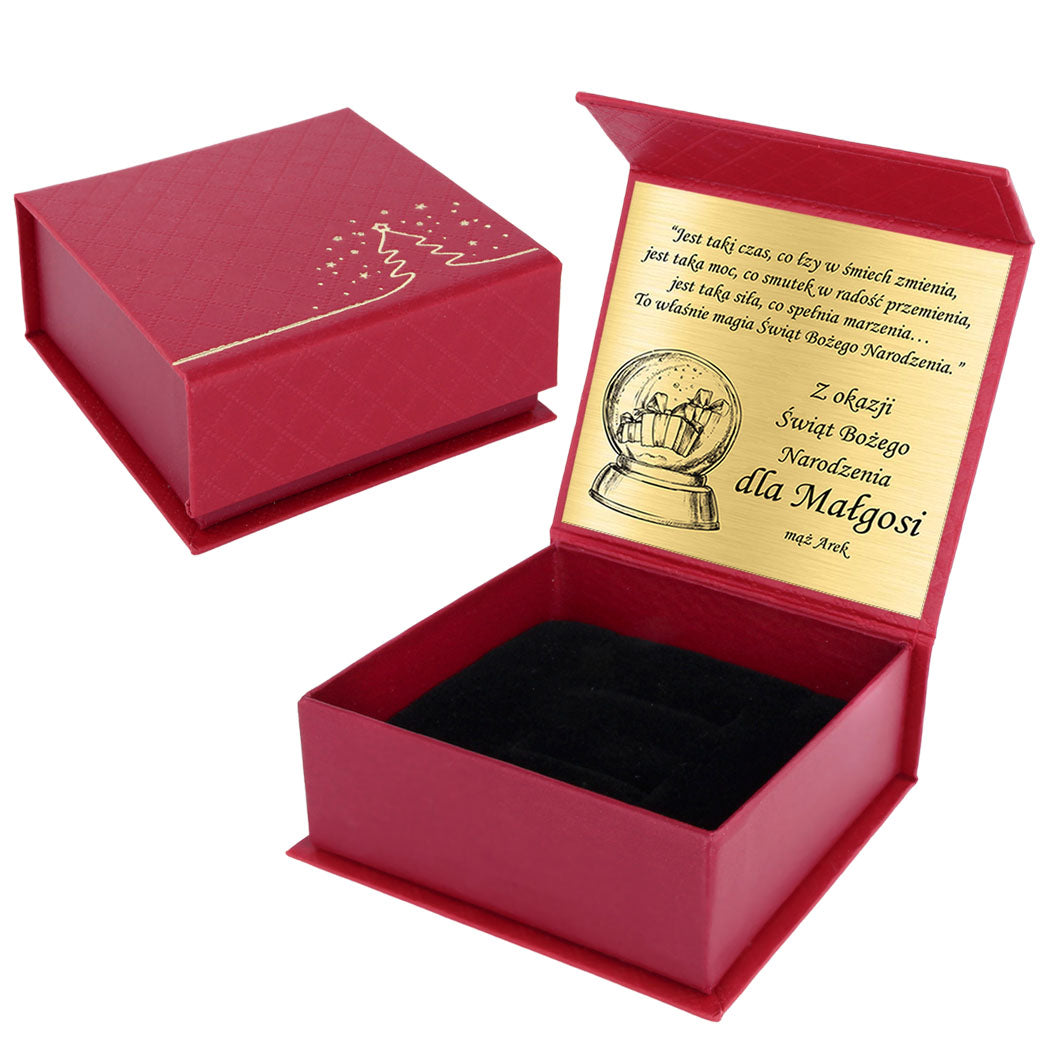 Pudełko prezentowe z grawerem - Święta Bożego Narodzenia