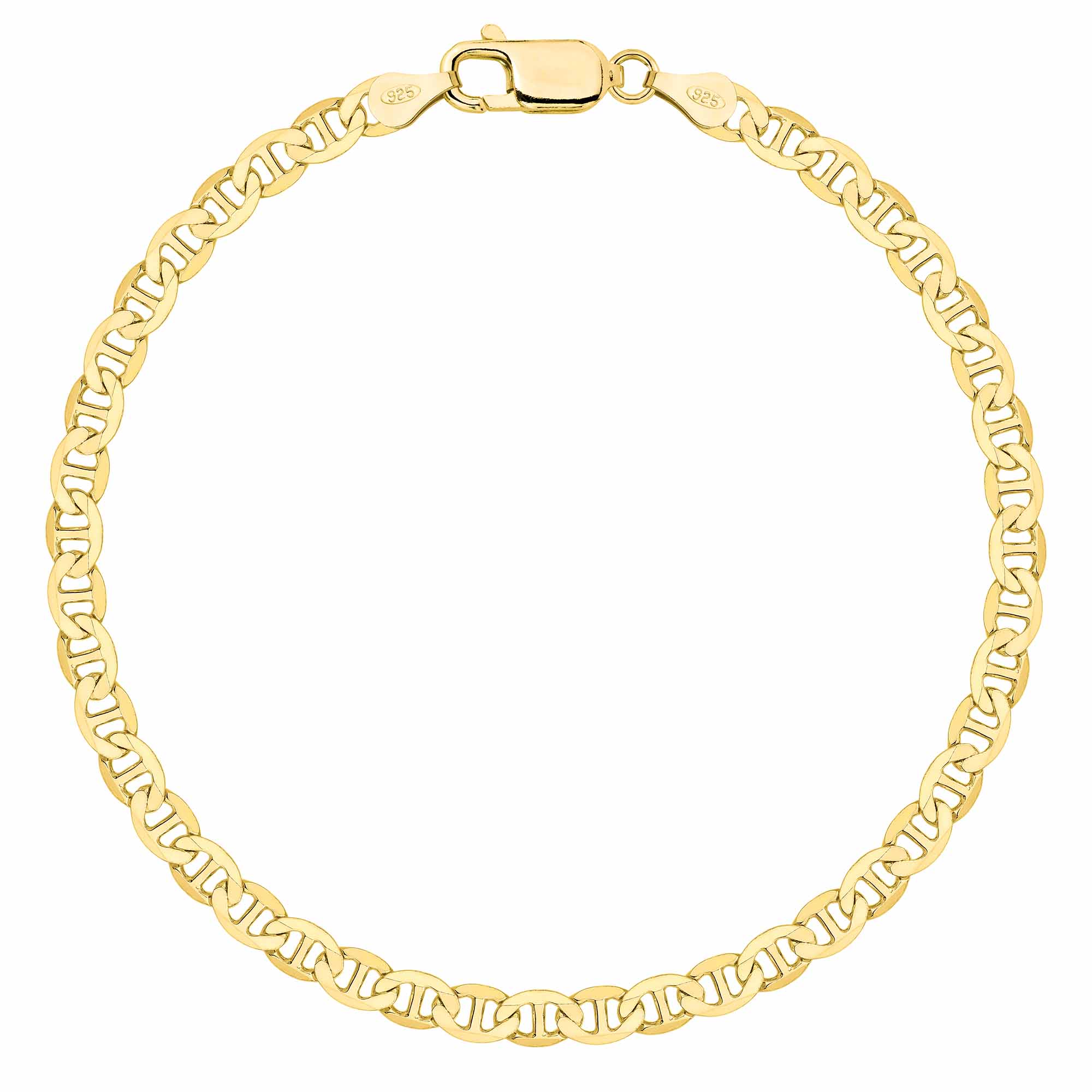 Bransoletka pozłacana srebrna gucci 4,5mm pr. 925