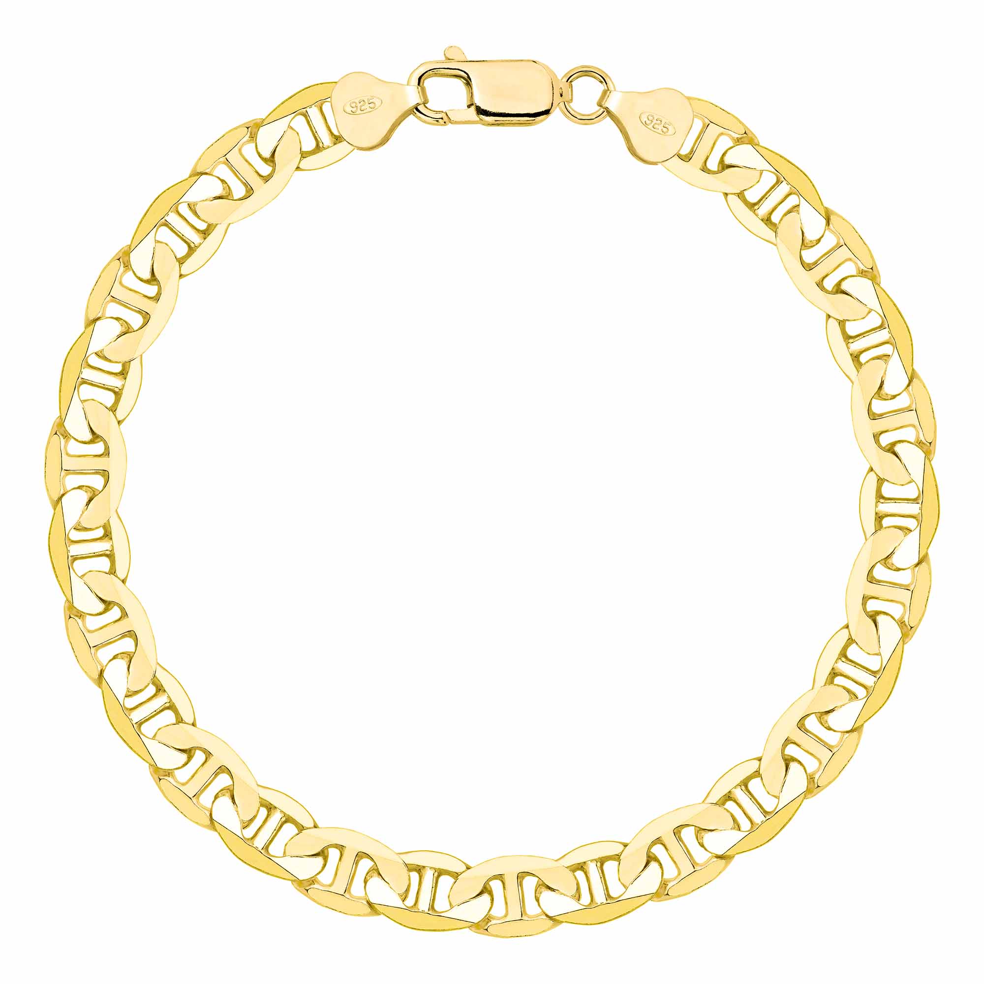 Bransoletka pozłacana srebrna gucci 6,5mm pr. 925