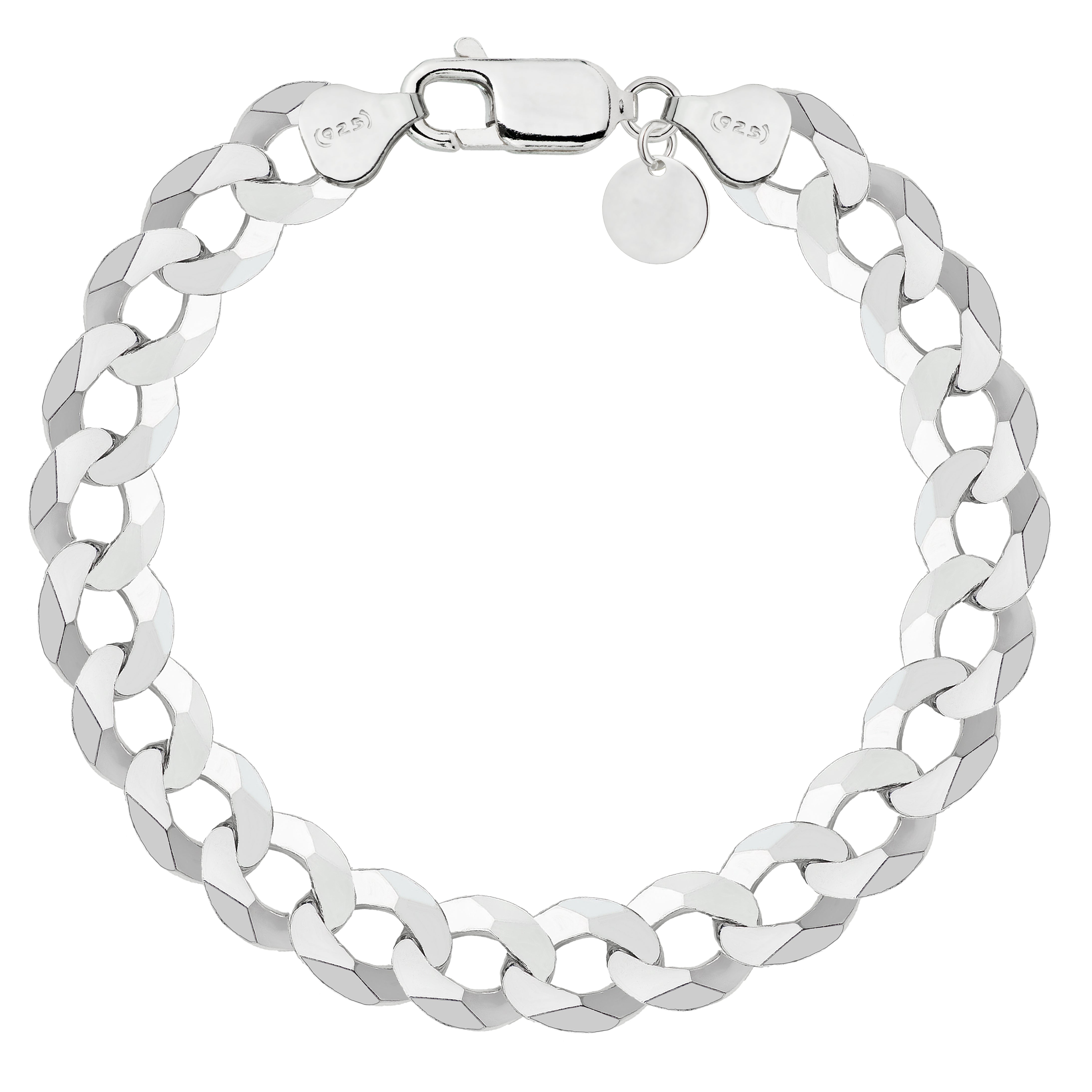 Bransoletka srebrna pancerka 10,5mm pr. 925