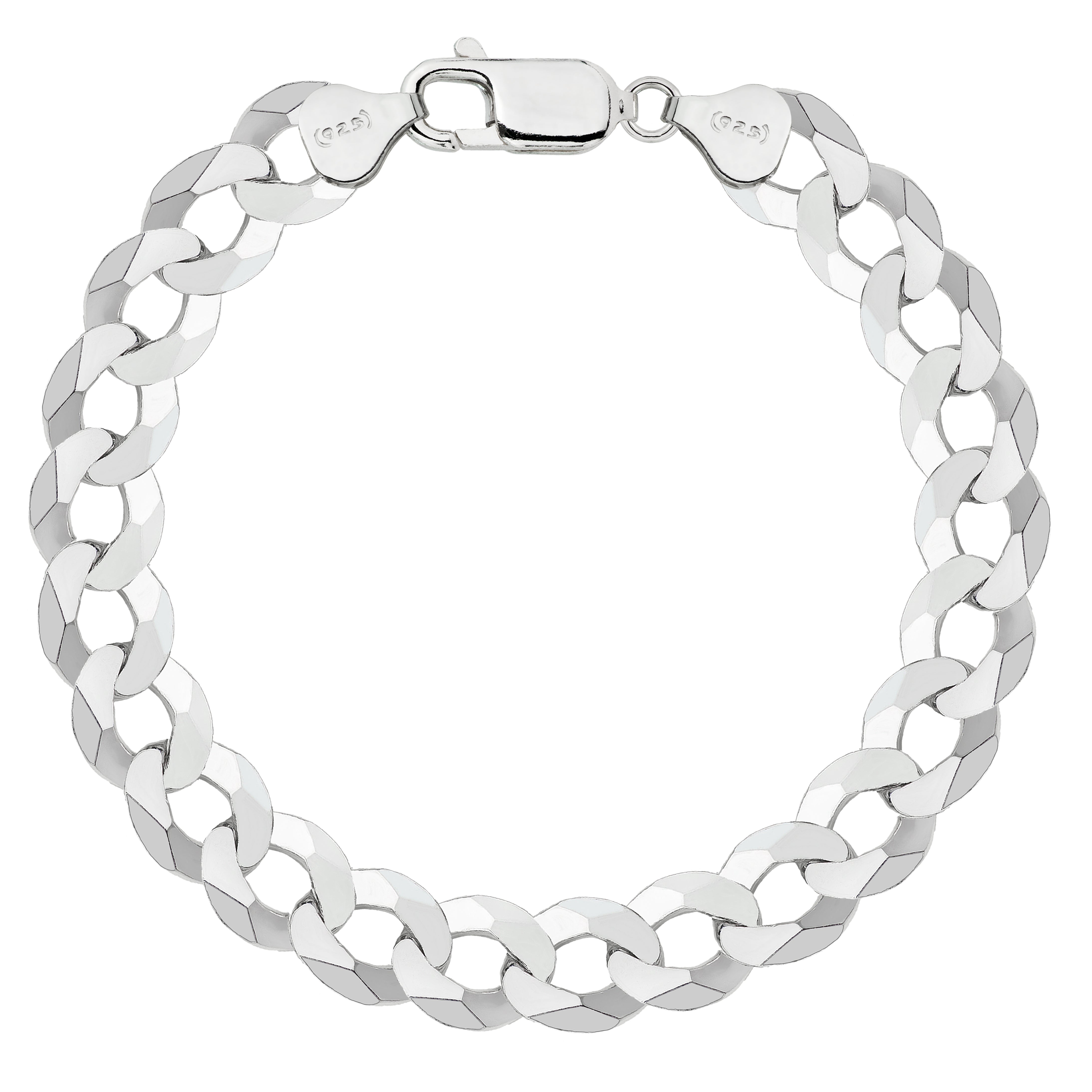 Bransoletka srebrna pancerka 10,5mm pr. 925