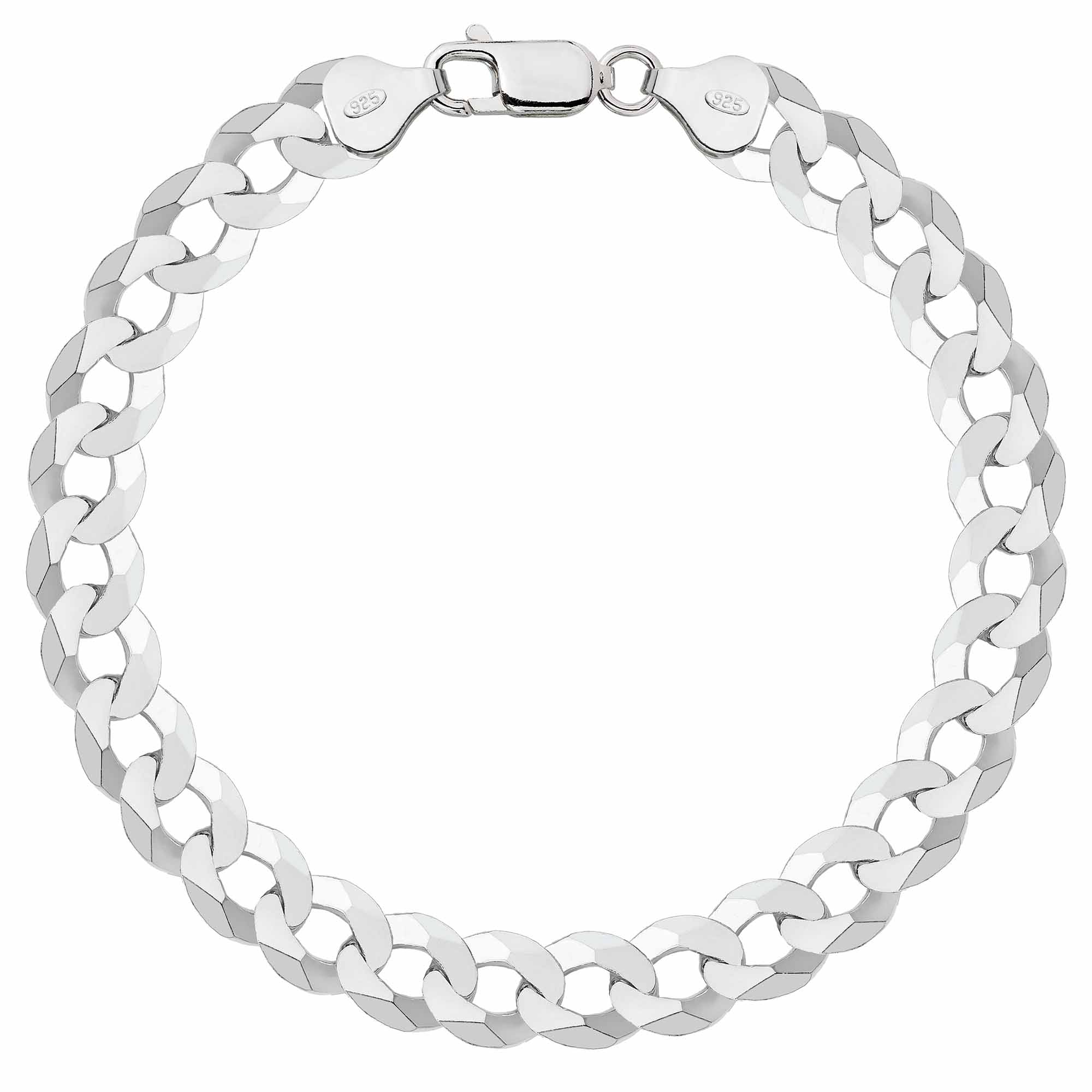 Bransoletka srebrna pancerka 8,5mm pr. 925
