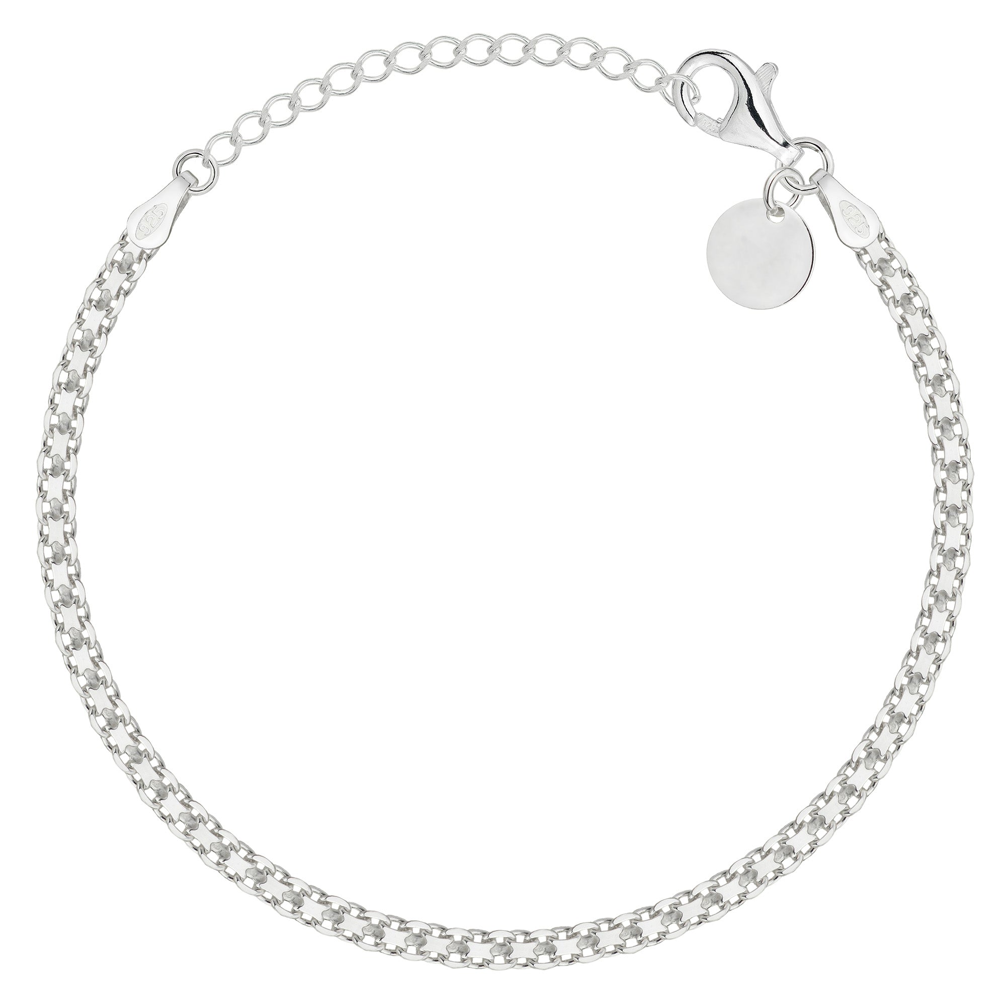 Bransoletka srebrna bismark 3mm pr. 925