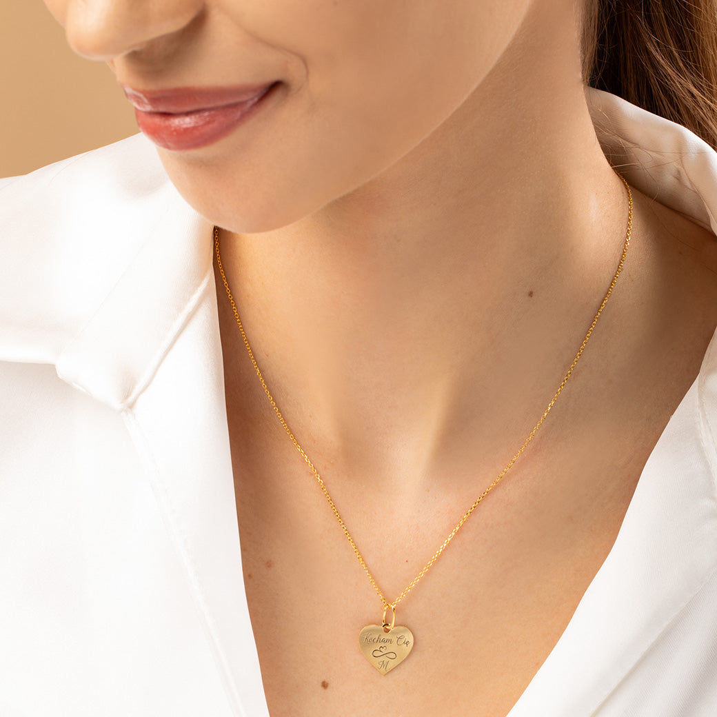 Naszyjnik Kocham Cię + GRAWER