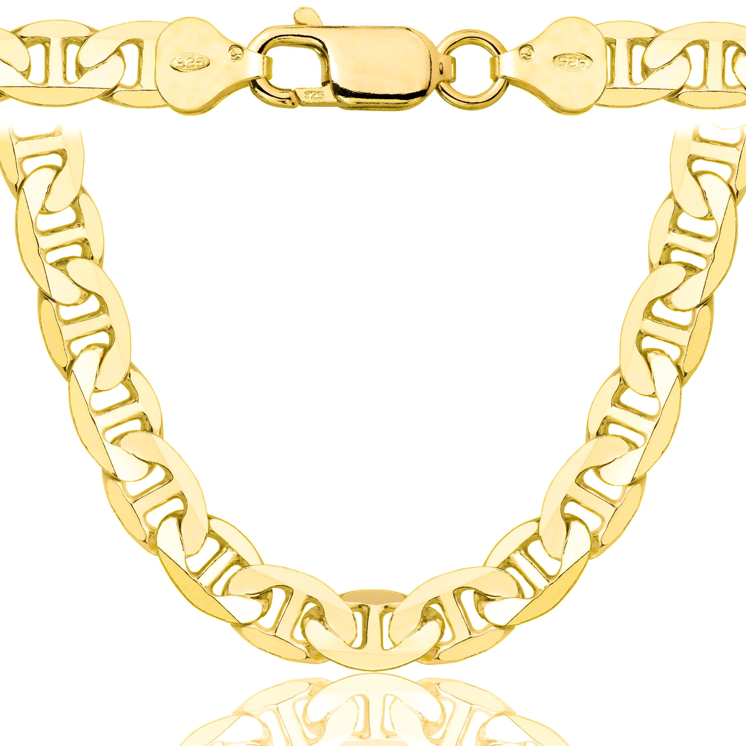 Łańcuszek pozłacany srebrny gucci 10 mm pr. 925