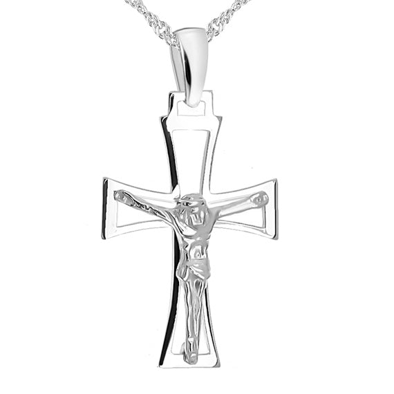 Krzyżyk ażurowy z Jezusem