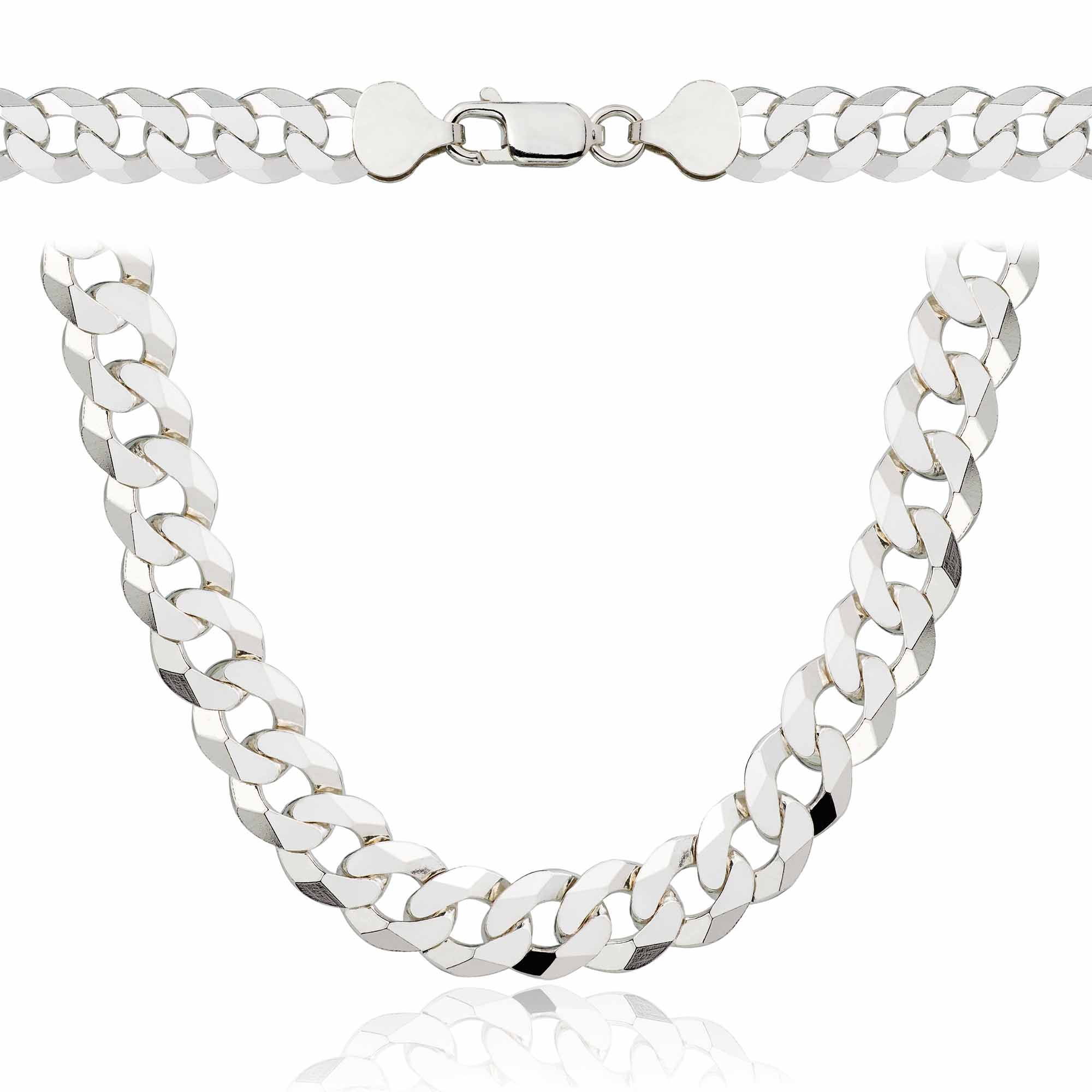 Łańcuszek srebrny pancerka 7,5mm pr. 925