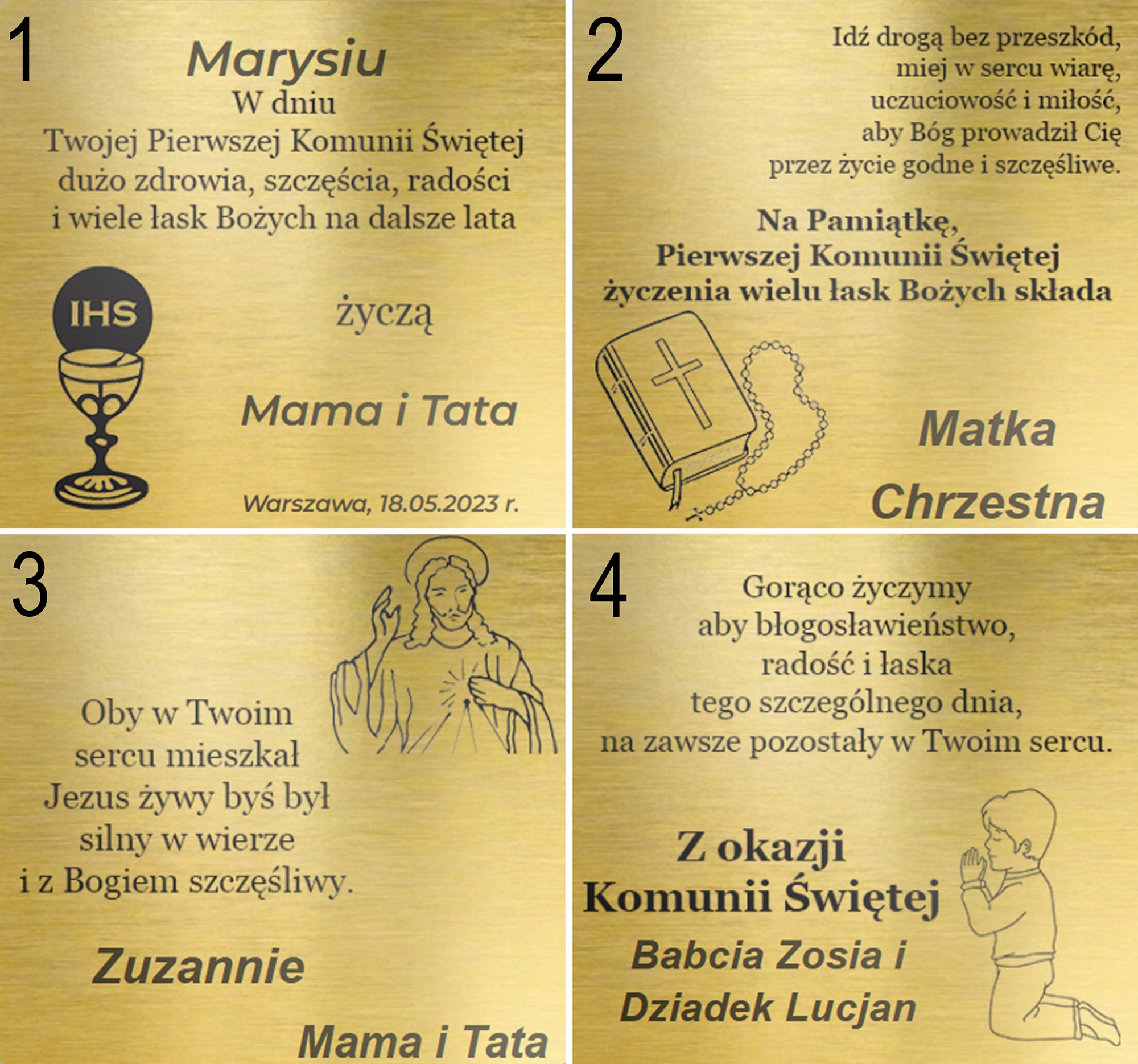 Łańcuszek komunijny srebrny z krzyżykiem pancerka 3,8mm z grawerowanym pudełeczkiem pr. 925