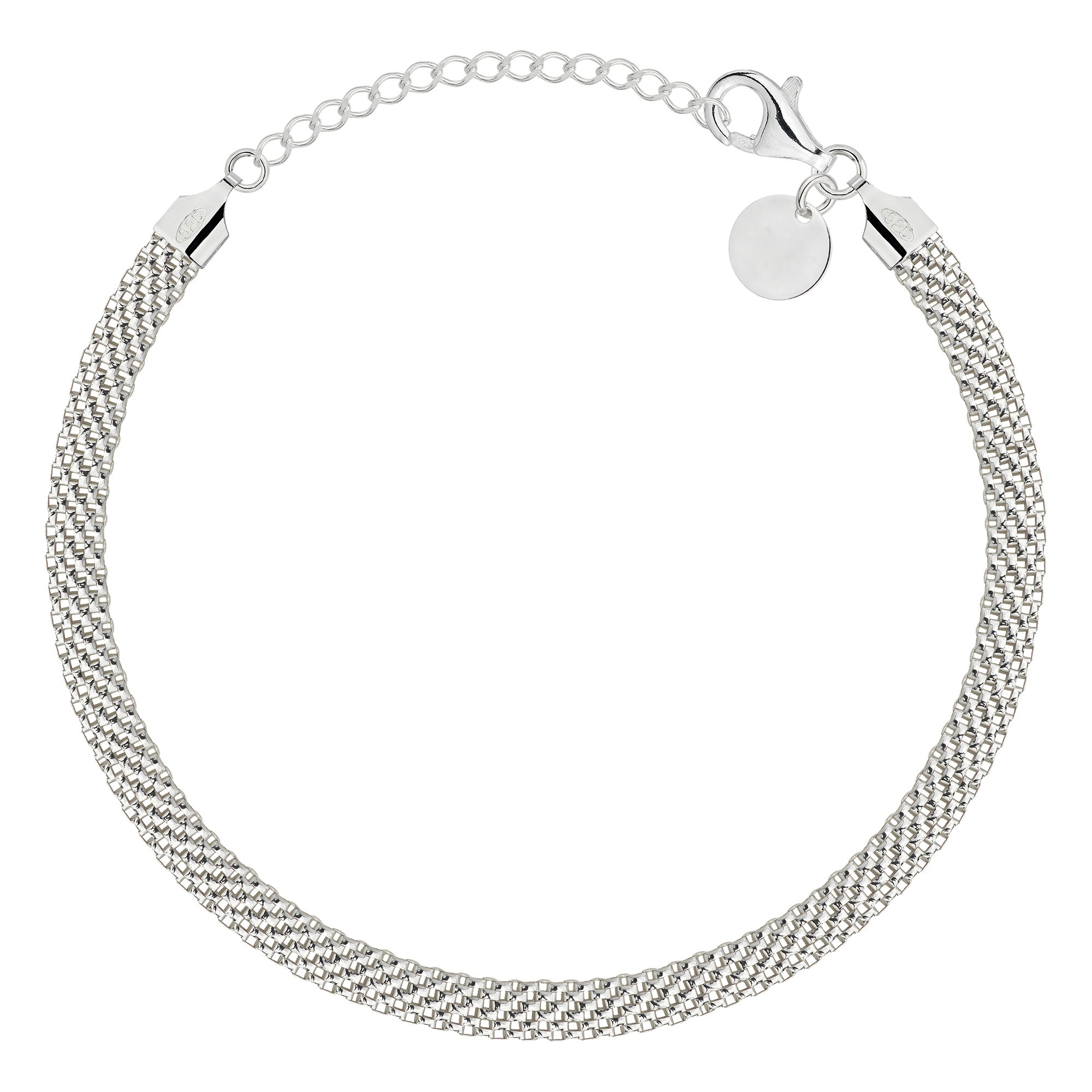 Bransoletka srebrna tub 5mm pr. 925