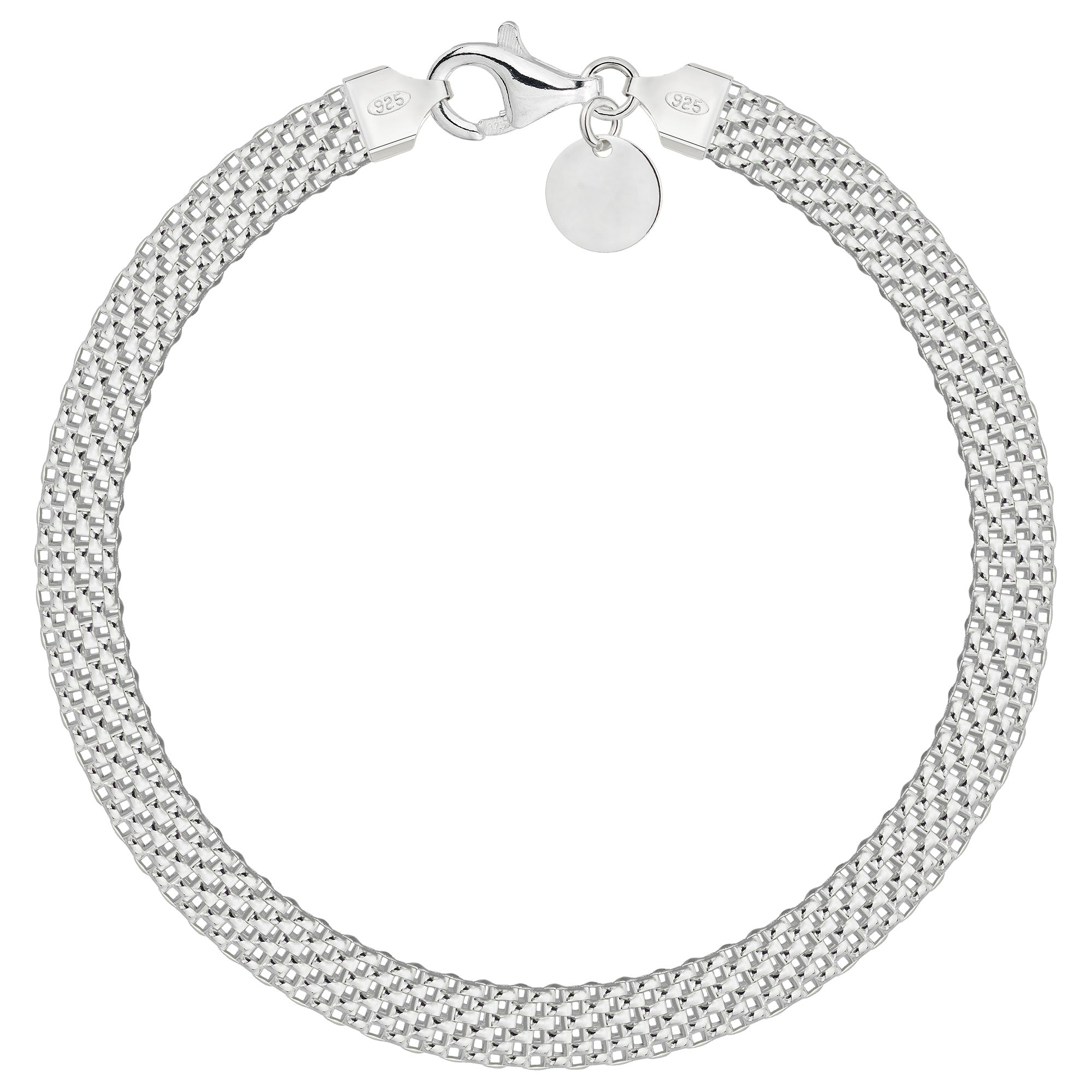 Bransoletka srebrna tub 6mm pr. 925