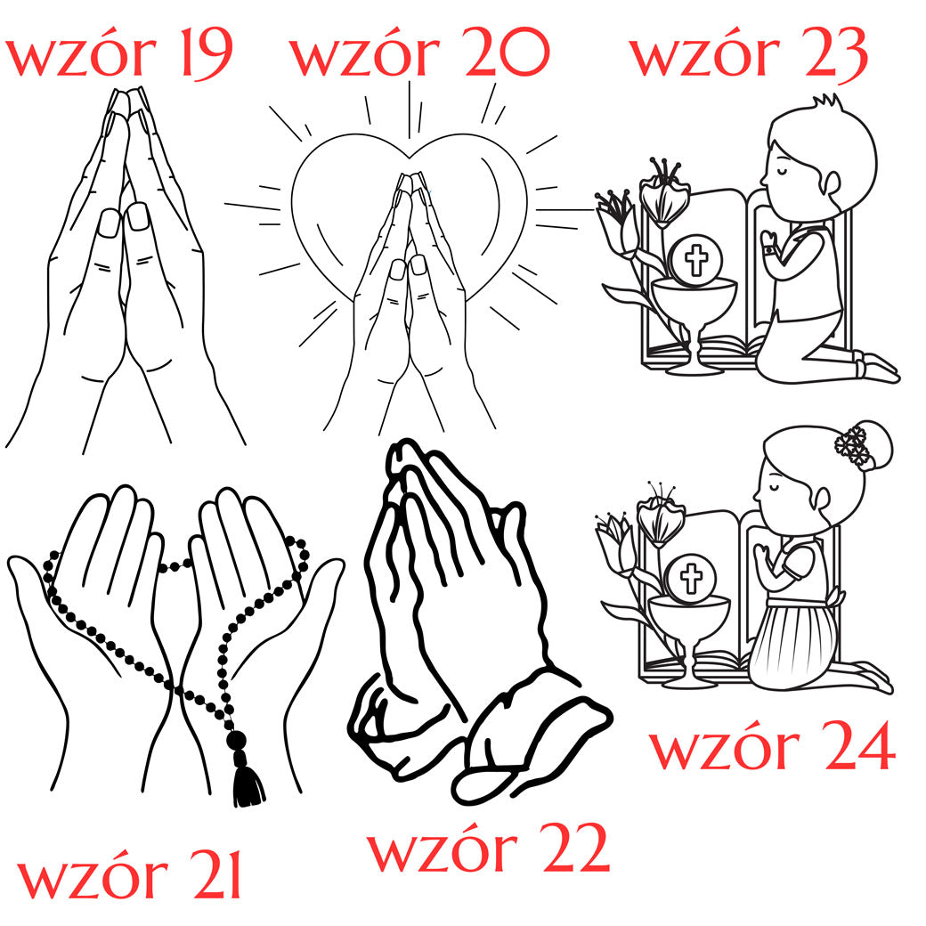 Pudełko Pamiątka Pierwszej Komunii Świętej - Twój własny tekst