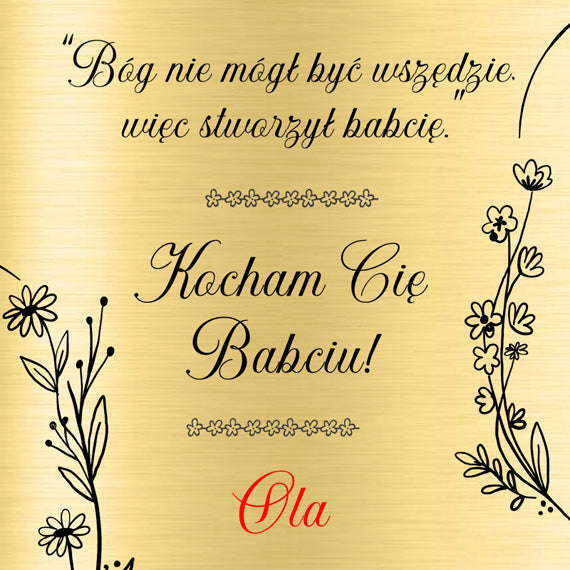 Pudełko z grawerem - dla babci