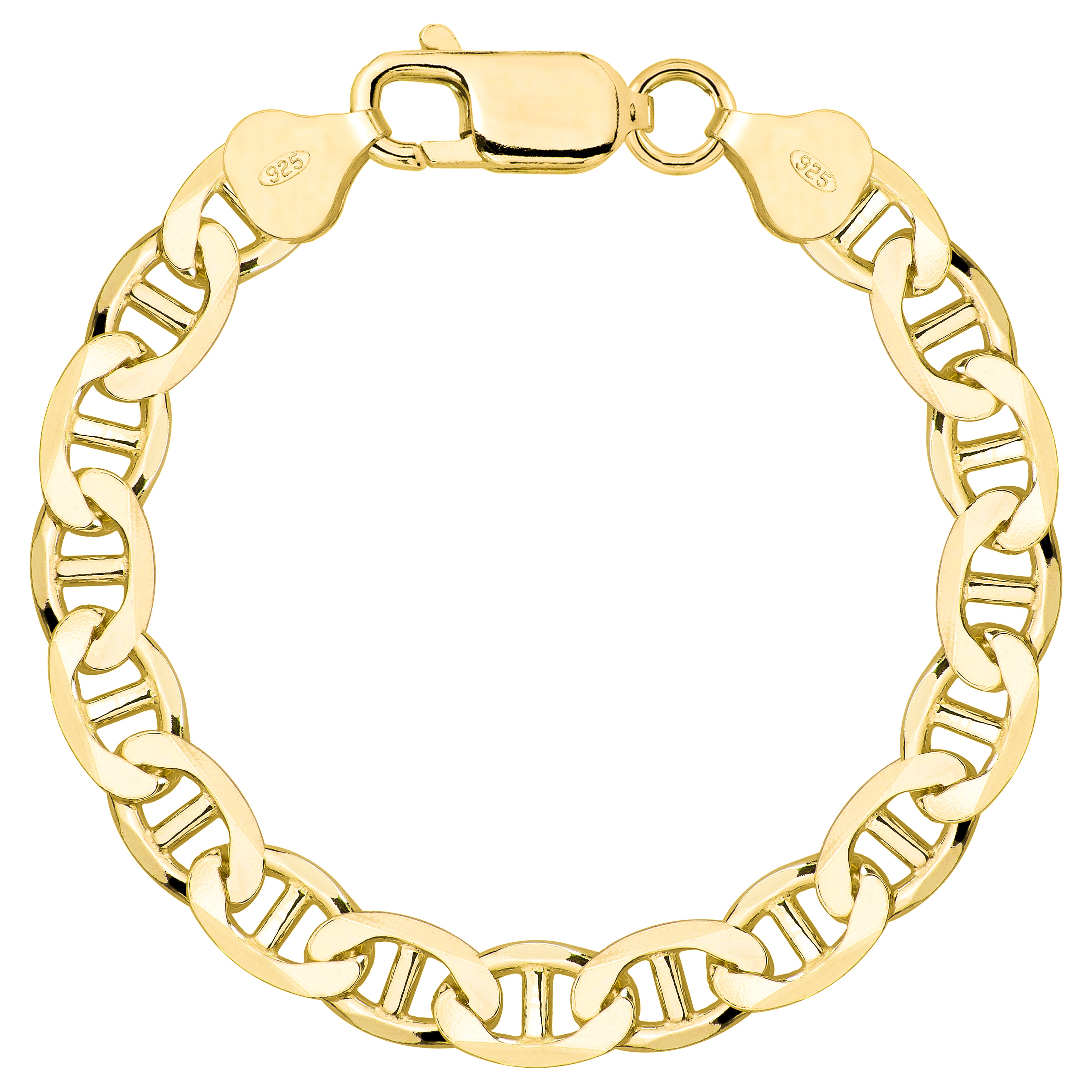 Bransoletka pozłacana srebrna gucci 10mm pr. 925