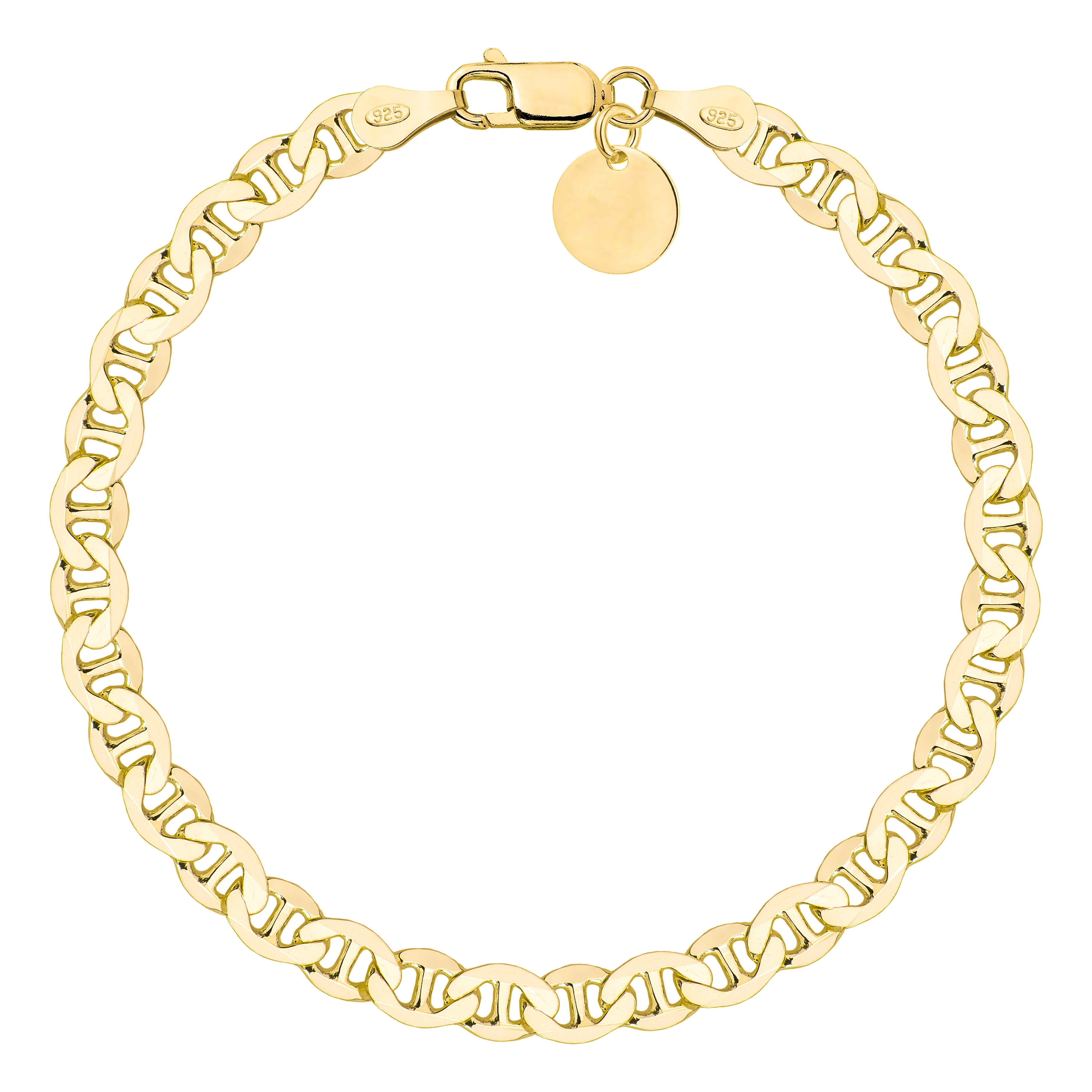 Bransoletka pozłacana srebrna gucci 5,5mm pr. 925