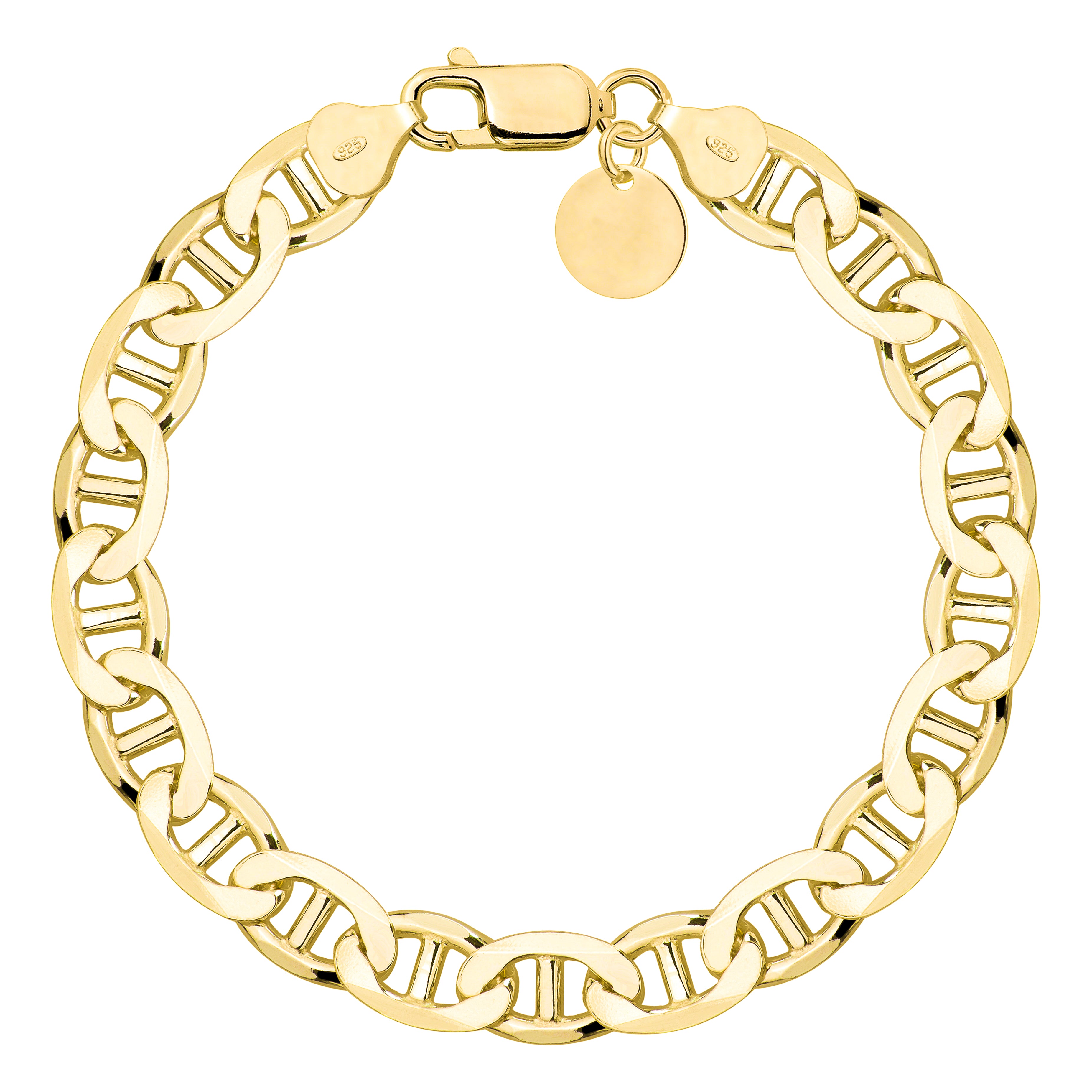 Bransoletka pozłacana srebrna gucci 8,5mm pr. 925