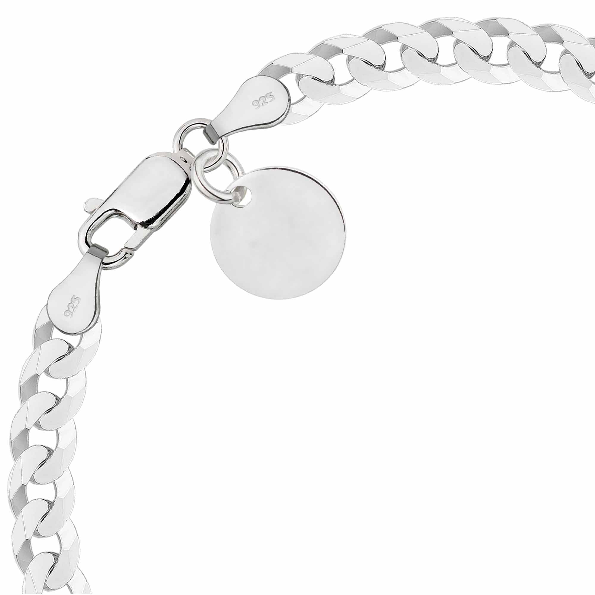 Bransoletka srebrna pancerka 5mm pr. 925