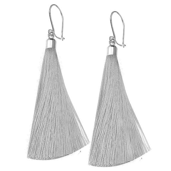 Chwosty jedwabne jasnoszare